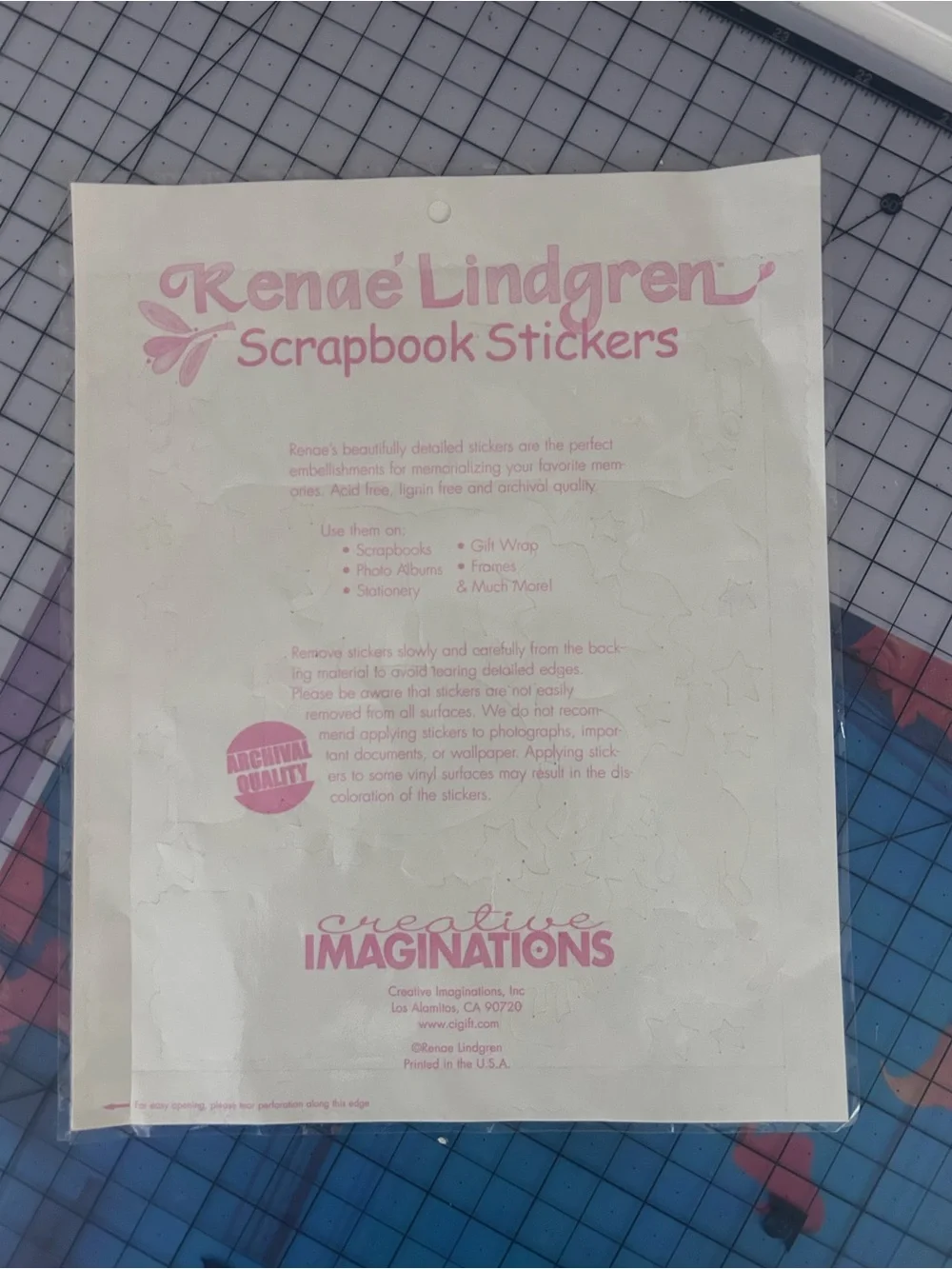 American Baby Renae Lindgren Scrapbook Stickers